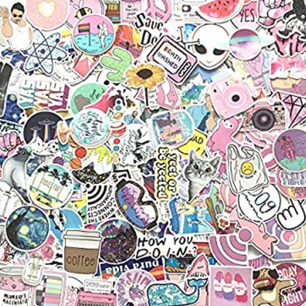 Random 10 piece VSCO stickers for teen girls